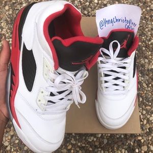 Jordan 5 “Fire Red” Low